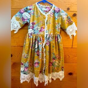 Trish Scully child floral Dress size 8